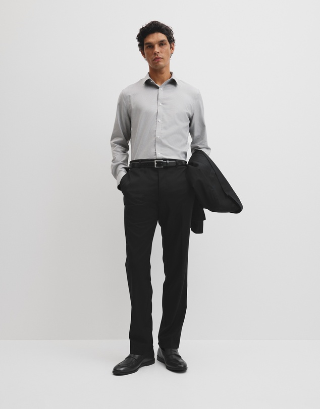 Country Road - Slim Micro Houndstooth Travel Shirt