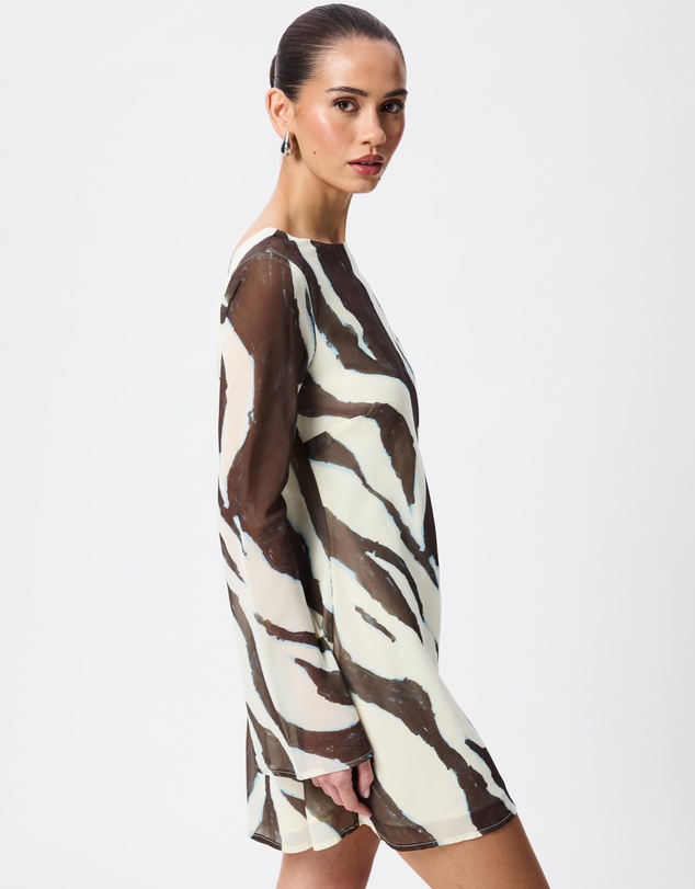Tussah - Franca Zebra Print Mini Dress