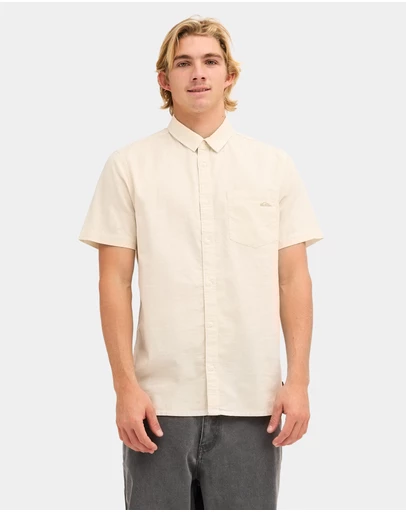 Quiksilver - Mens Palm Waves Short Sleeve Shirt
