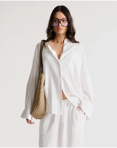 Decjuba - D-Luxe Linen Blend LS Shirt