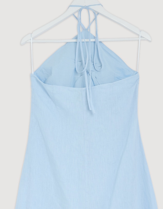 Revibe - Repaired AERE Tiera Halter Maxi Dress - AU 10