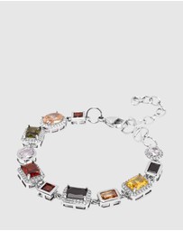Nialaya Jewellery - Gem Bracelet in Silver