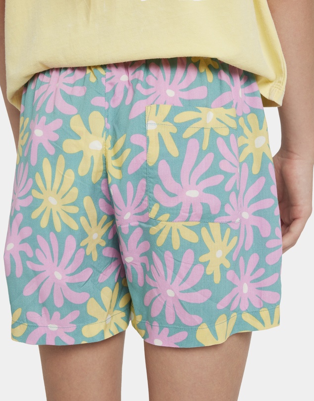 Roxy - Girls 8 to 16 Lekeito Break Printed Elastic Waist Shorts