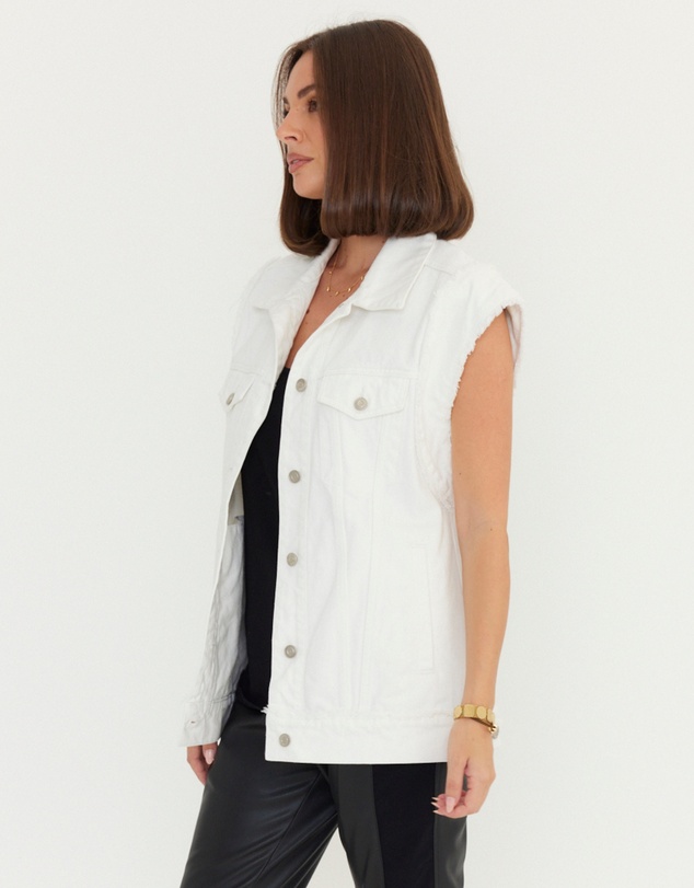 ALEXANDRA - Kozet Vest White Denim