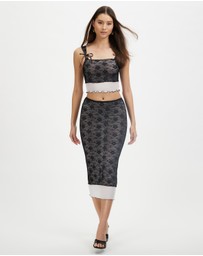 Dazie - Spell On You Lace Midi Skirt