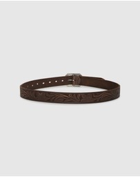 Belle & Bloom - Stand By Me Embossed Leather Belt