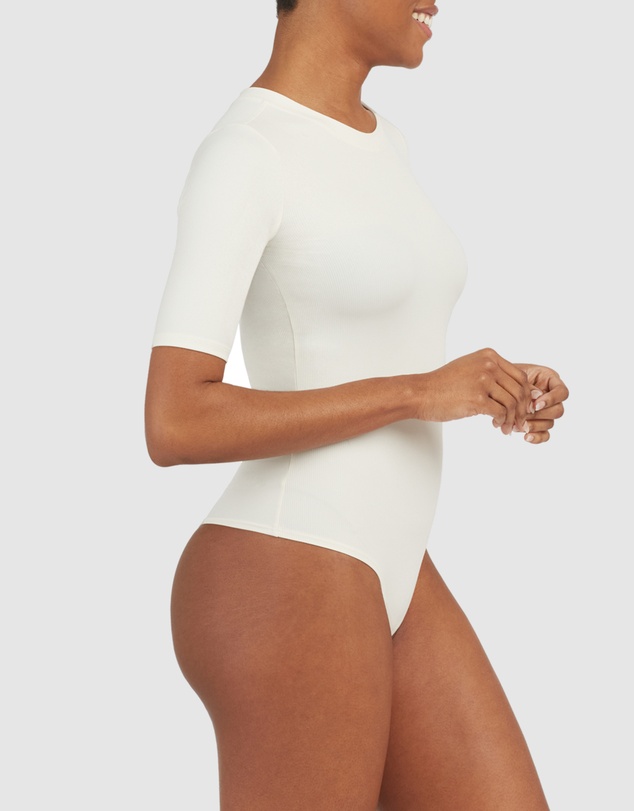 Spanx - Suit Yourself-Ribbed Crewneck Bodysuit