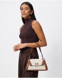 GUESS - Karnilla Canvas Flap Shoulder Bag