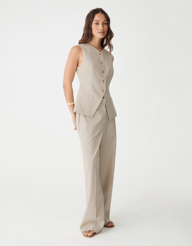 Forcast - Zoe Pinstripe Vest