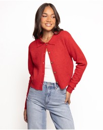 Petal & Pup - Naya Collar Cardigan - Red