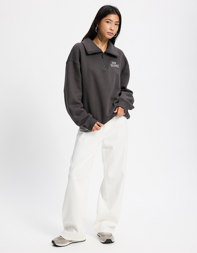 New Balance - Trackside Fleece Half Zip Sweat