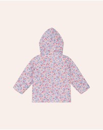 Huxbaby - Heart Floral Quilted Puffer Jacket - Babies-Kids