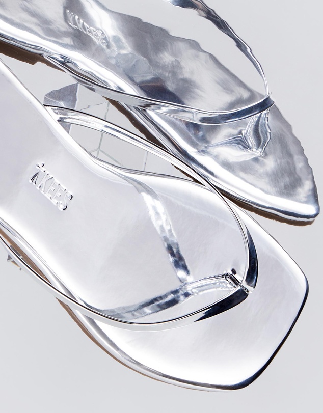 Tkees - Lily Square-Toe Mirrored Sandals