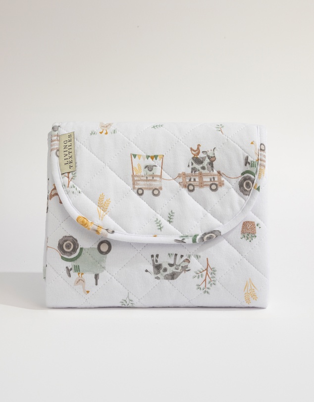Living Textiles - Waterproof Travel Change Mat - Tractor Ride