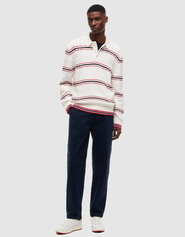 Tommy Jeans - Regular Stripe Cable Knit Polo