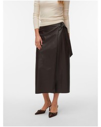 Vero Moda - Polly Faux Midi Skirt