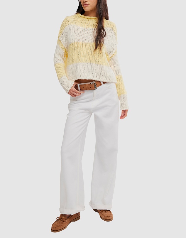 Free People - Opal Rugby Stripe Sweater