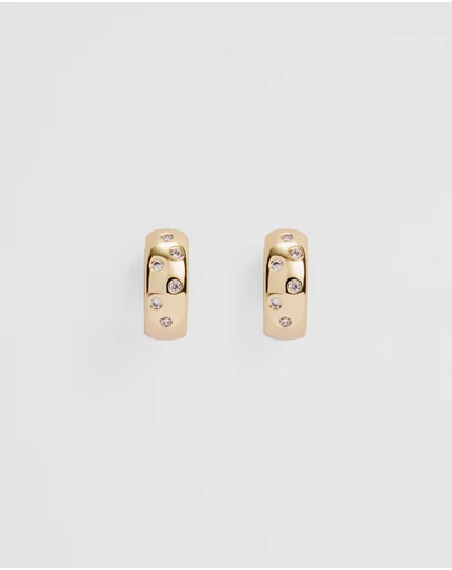 Country Road - Mara Crystal Hoop Earring