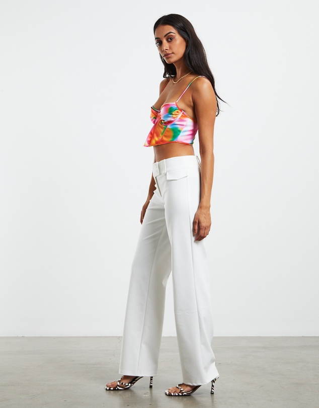 Love Notes - Larissa Strappy Cross Front Sateen Corset