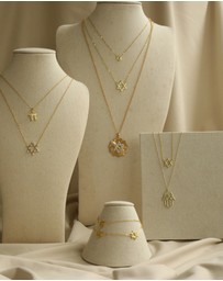 Bianc - Large Star of David Necklace