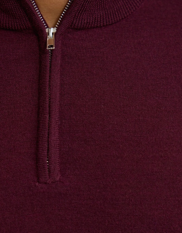 Oxford - Merino Zip-Neck Wool Pullover