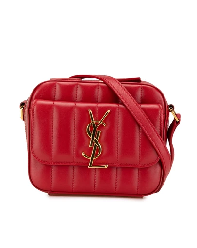 Saint Laurent - Pre-Loved Toy Lambskin Vicky Crossbody