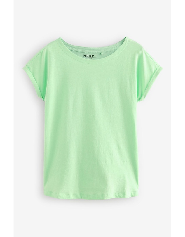 NEXT - Round Neck Cap Sleeve 100% Cotton T-Shirt