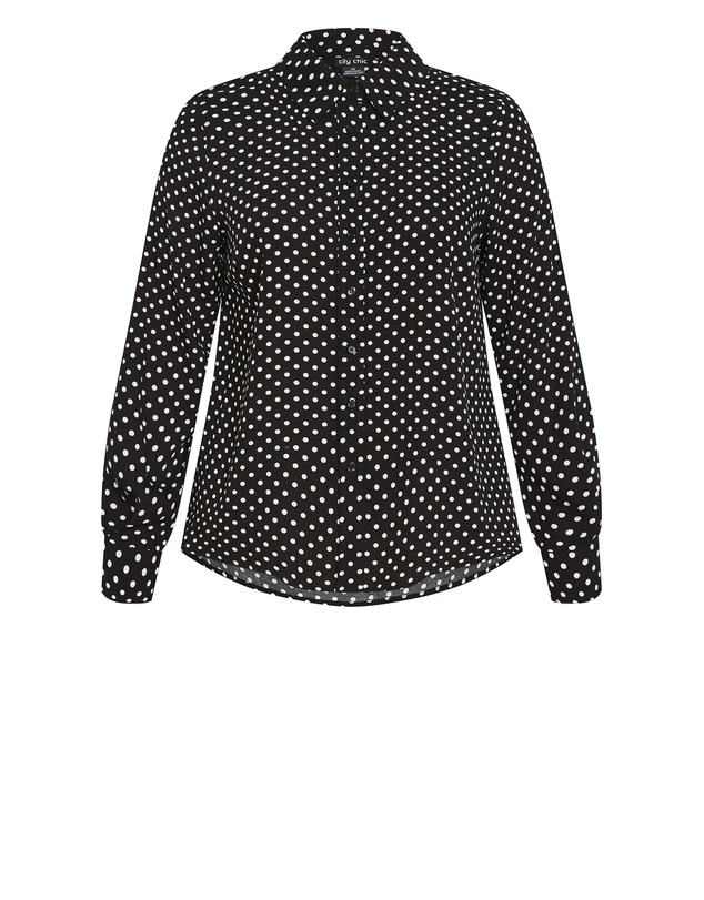 City Chic - Hesper Mews Spot Shirt