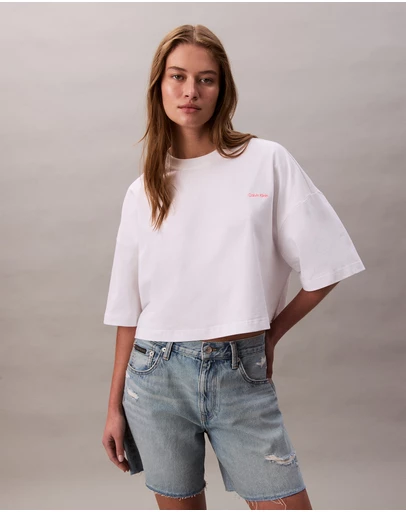Calvin Klein - Jersey Cropped Boxy Tee