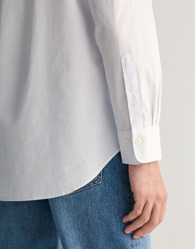 Gant - Regular Fit Classic Banker Stripe Poplin Shirt