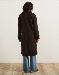 Atmos&Here - Layla Wool Blend Double Breasted Coat