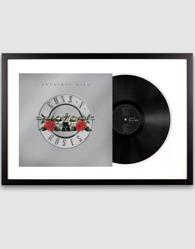 iWorld - Framed Guns N Roses Greatest Hits - Double Vinyl Album Art