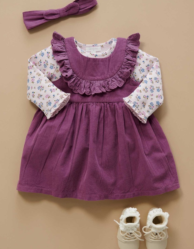 Purebaby - Corduroy Pinnie -Kids-Babies