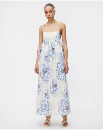 Minima Esenciales - Rosa Linen Maxi Dress