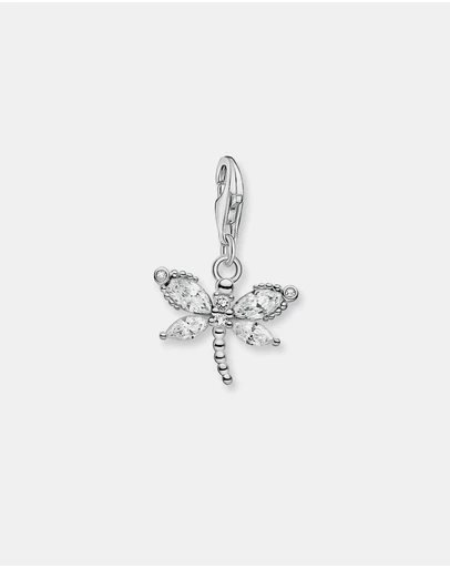 THOMAS SABO - THOMAS SABO Dragonfly with White Zirconia Charm