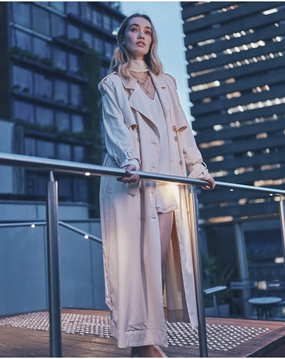 Belle & Bloom - Major Mood Soft Maxi Trench