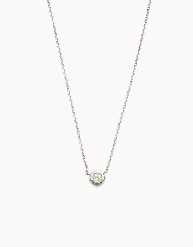 Kirstin Ash - Petite Birthstone Necklace August Peridot