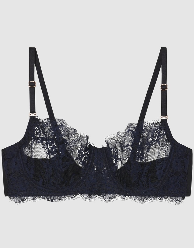 Skarlett Blue - Entice Wired Sheer Lace Balconette Bra