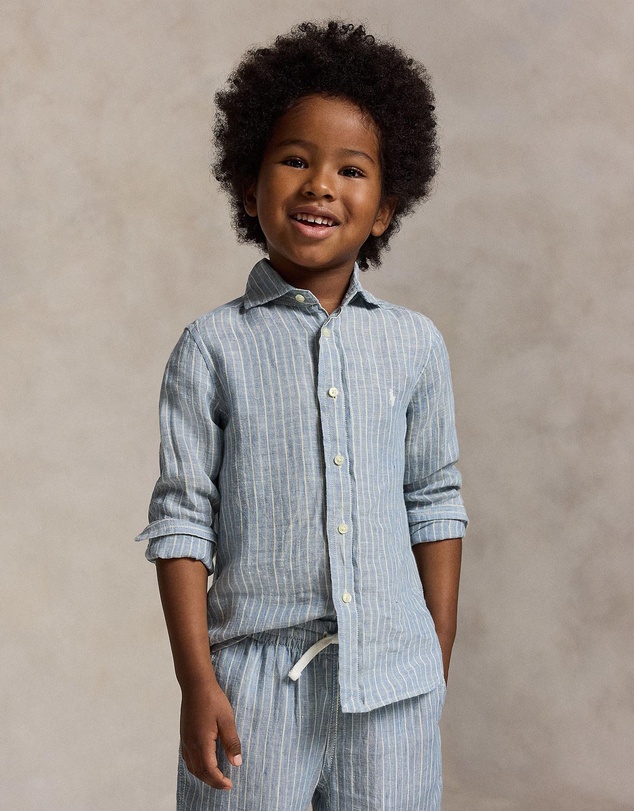 Polo Ralph Lauren - Striped Linen Shirt - Babies-Kids