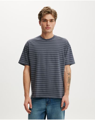 DENIM BLUE  OAT STRIPE