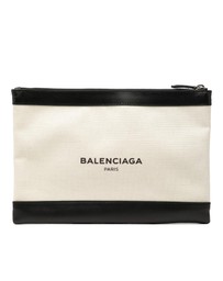 Pre-Loved by Azura Reborn - Pre-Loved M Canvas Navy Clip Clutch