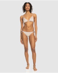 Roxy - Wavy Stripe Tie Side Bikini Bottoms For Women