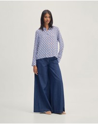 Oxford - Poppy Geo Print Shirt