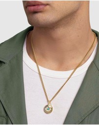 Nialaya Jewellery - Men's Evil Eye and Hamsa Hand Necklace