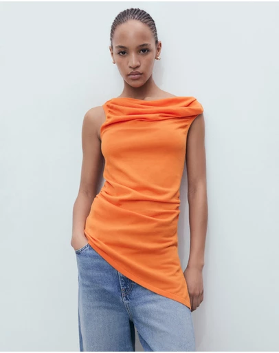 M.N.G - Draped Knit Top