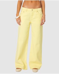 EDIKTED - Mud Wash Low Rise Slouchy Jeans
