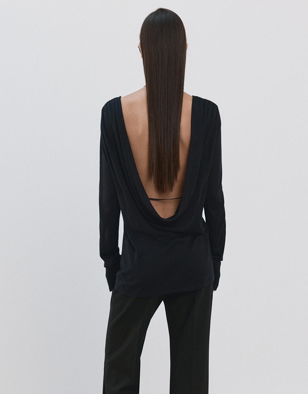 M.N.G - Draped Back Knitted Jumper