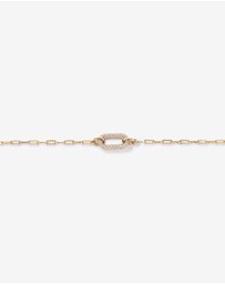 Michael Hill - Luxe Links Bracelet with Cubic Zirconia in 18kt Vermeil