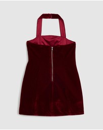 Bardot Junior - Nevelle Velvet Mini Dress - Kids-Teens