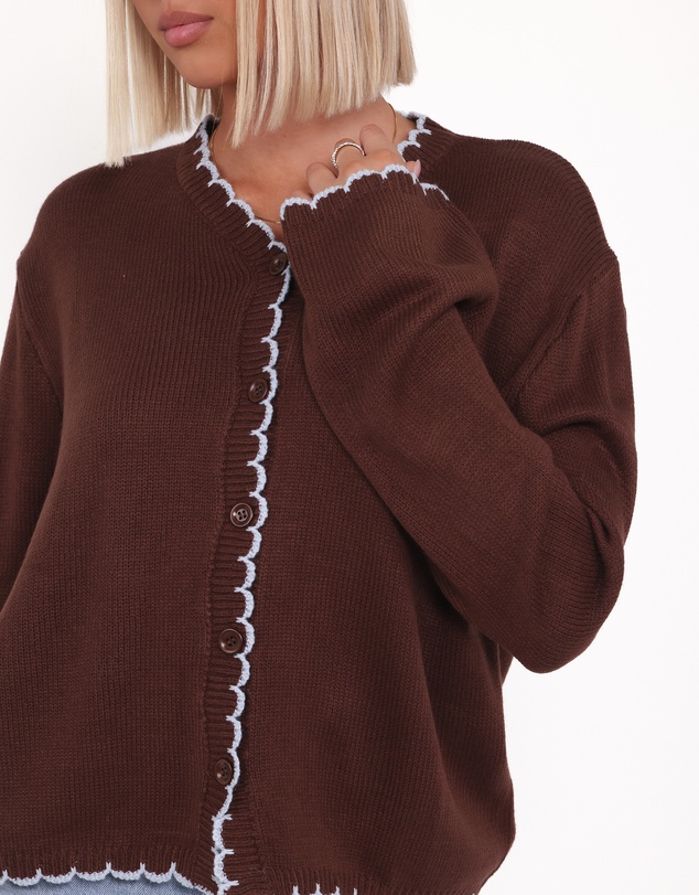 Petal & Pup - Ruby Knit Cardigan - Brown